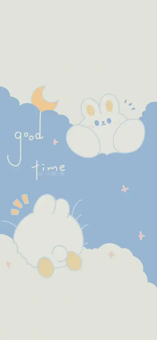 治愈系简约卡通插画壁纸套图小清新#手机壁纸##锁屏 主屏壁纸套图