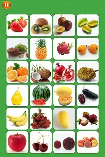 宝宝趣味识图对对碰与记忆训练-水果篇