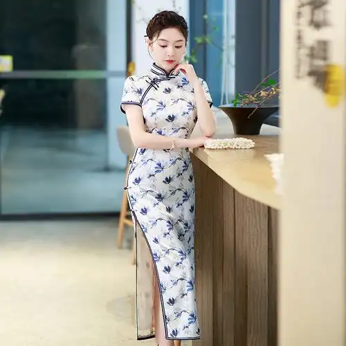 真丝旗袍桑蚕丝-阿里巴巴