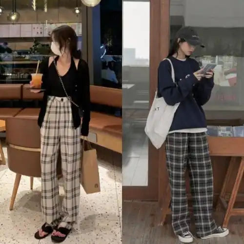 格子裤怎样搭配上衣好看格子裤子配什么上衣好看