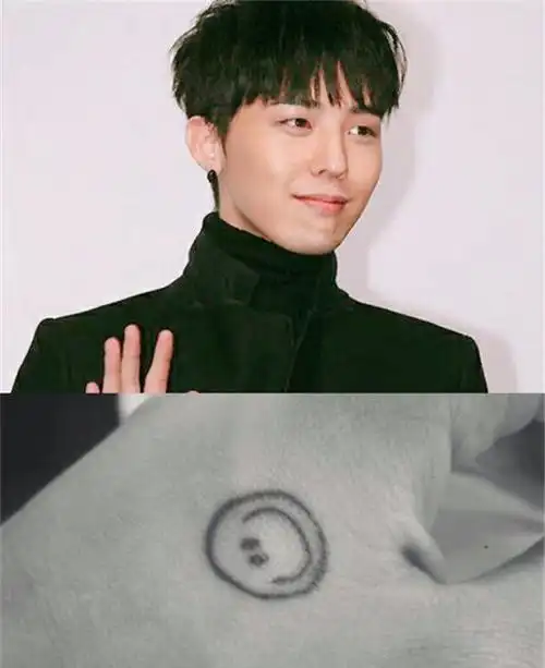 明星的纹身图案李现是海浪权志龙是笑脸看到喻言惹不起