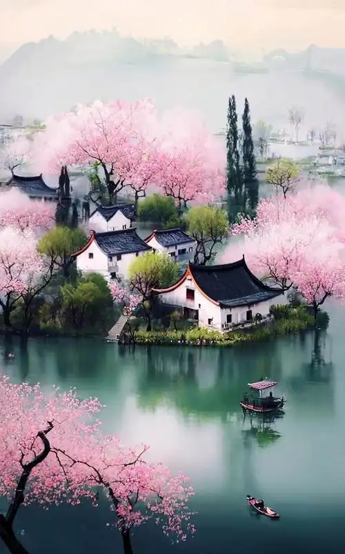 又见江南春色,犹如美景入梦来