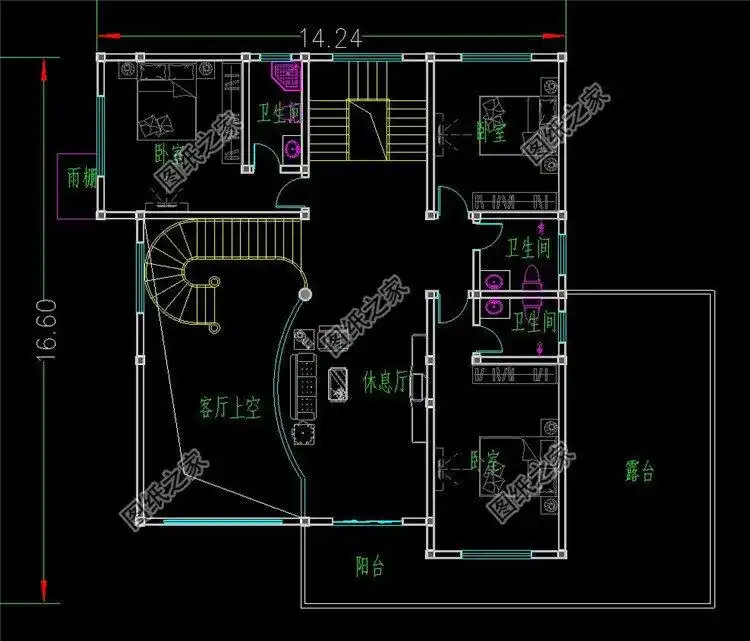 巴洛克风格别墅设计图纸及效果图,农村建一栋想低调都难