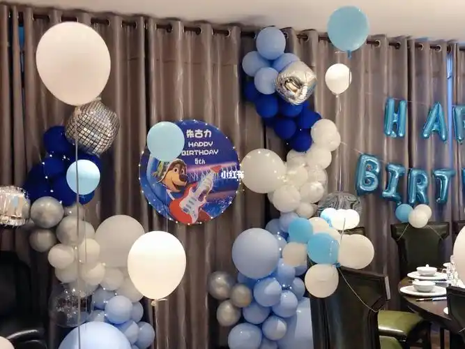 5岁宝宝生日派对气球场景布置
