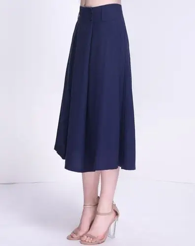 kako藏蓝色优雅修身裙子