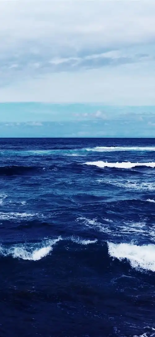 蓝海,黄昏,波涛 iphone 壁纸