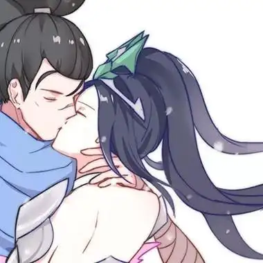 情头动漫亲嘴头像图片