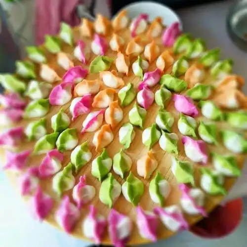 漂亮的彩色饺子