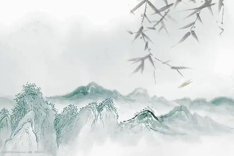 古典风水墨广告背景图图片-图行天下图库