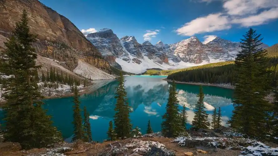 山湖风景 mac 5k自带风景图片,4k高清风景图片,娟娟壁纸