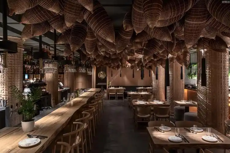 国外餐厅设计案例:温暖而充满阳光的气息,精心打造的亚洲餐厅,**新