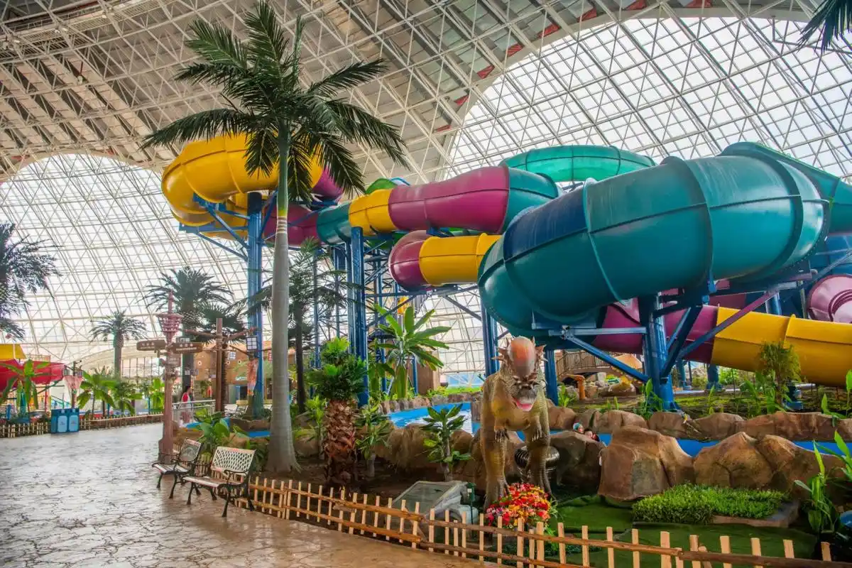 原创兰州新区周末不知道去哪儿玩带你去西部恐龙园玩水世界