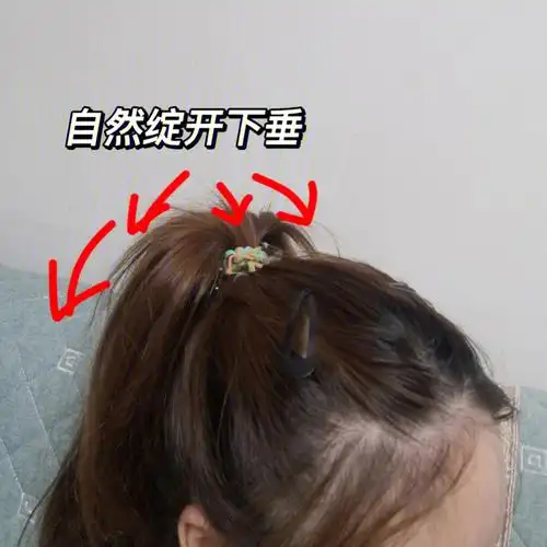 pdd抓夹太好用了,扎完普通马尾在马尾后脑勺遮盖处一个抓夹