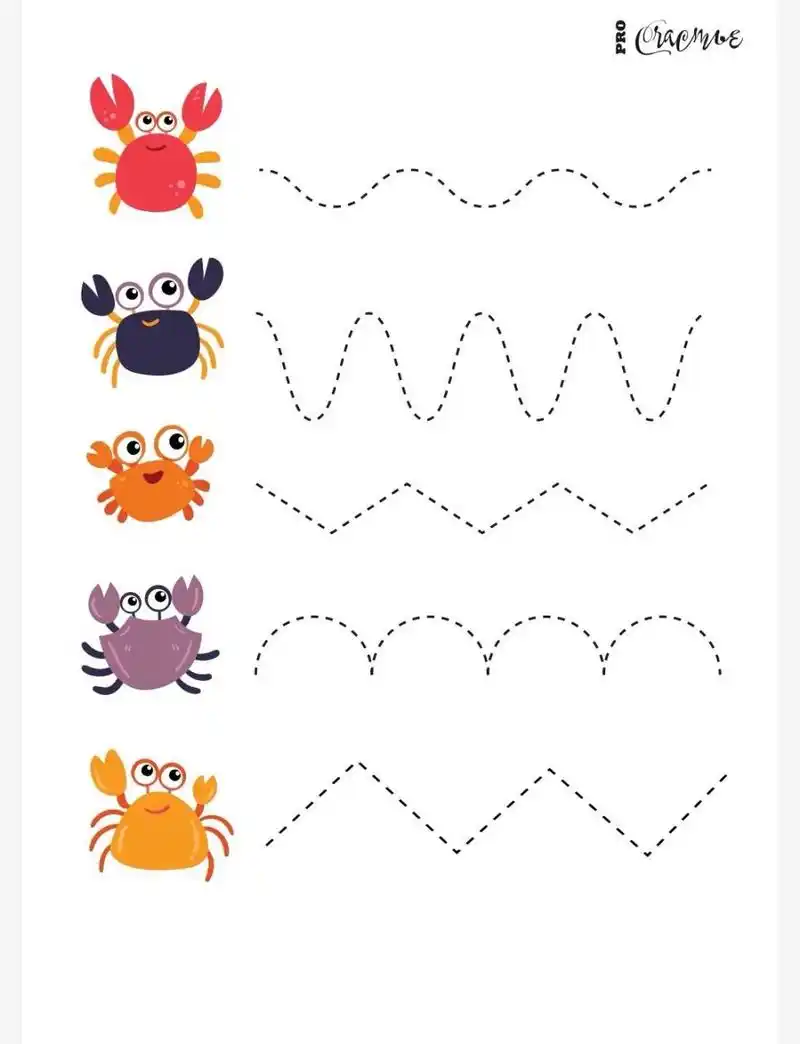 97趣味描线控笔练习 95可打印 幼儿园趣味描线