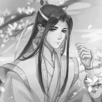 古风人物男生头像黑白帅气图片