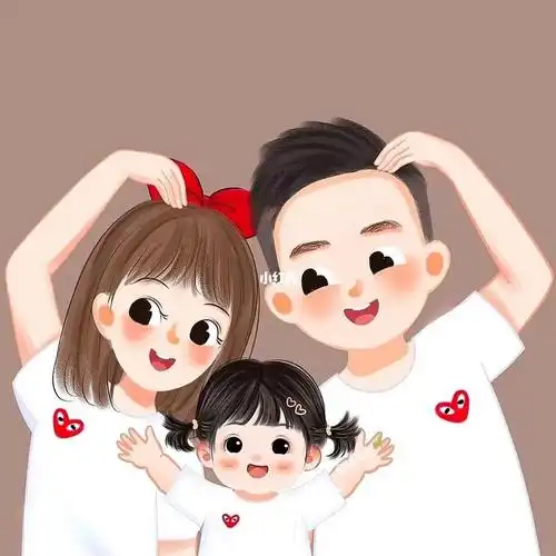 头像  #手绘头像  #头像分享  #可爱头像  #卡通头像  #一家三口