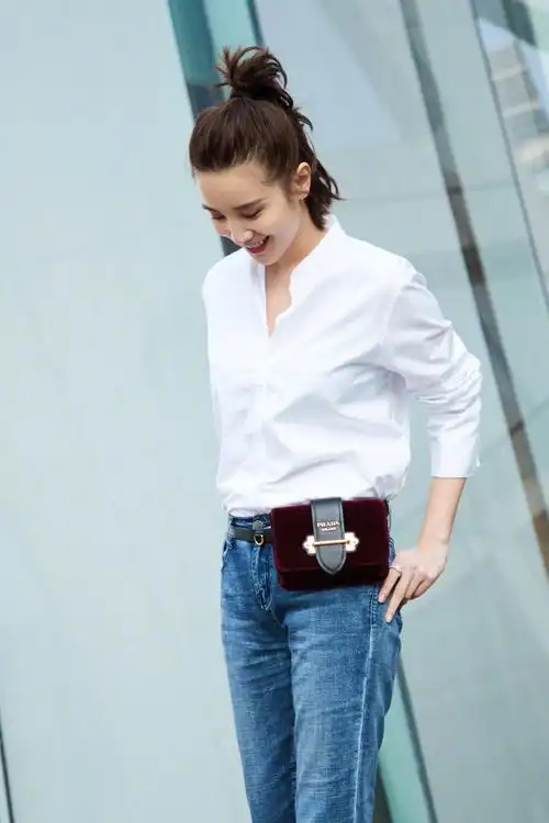 memedi宋佳同款腰包链条包包女2018新款潮韩版百搭单肩斜挎包女包小方