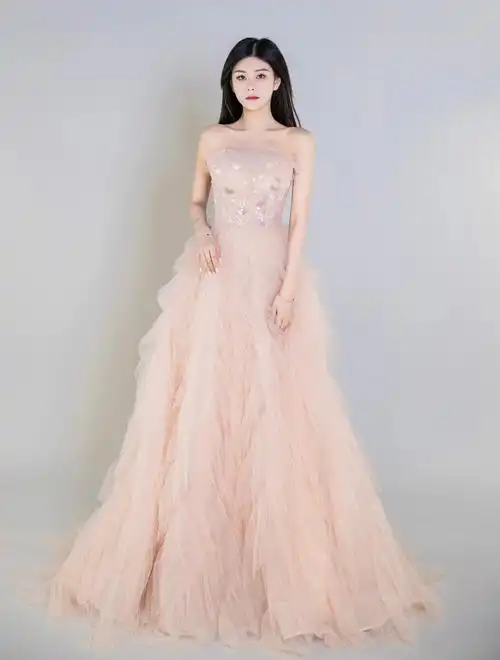 春意盎然粉色系仙女裙纱