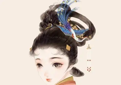 如果古代女子也有自然卷发型该怎么盘,烫卷后古装发型这么梳不违和