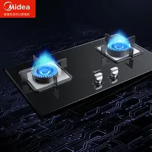 美的q216b天然气燃气灶煤气灶双灶家用嵌入式液化气猛火节能防风