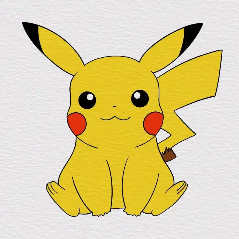 皮卡丘绘画教程.#简笔画 #卡通人物 #皮卡丘#画画🎨 # - 抖音