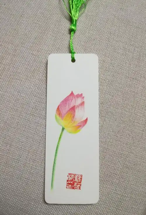 彩铅绘:我画的第一张书签