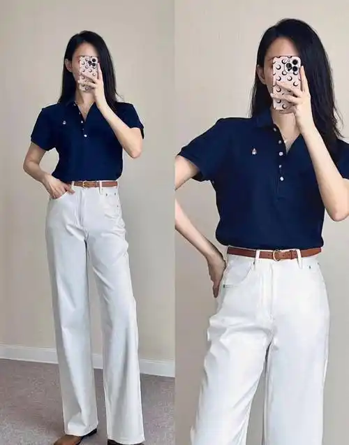 藏蓝色上衣搭配什么裤子好看?一起来寻找穿搭灵感吧_海军蓝_颜色_风格