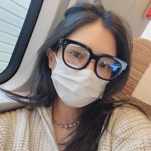 经典男士方形黑框gm眼镜防蓝光配近视度数学生网红女潮素颜显脸小