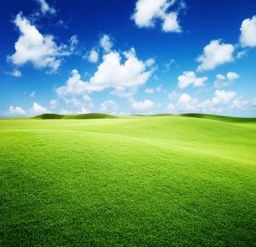 763海报印制展板写真素材359草原山丘绿色蓝天天空背景图片1