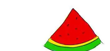 西瓜简笔画图解步骤