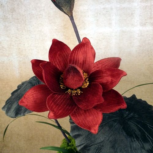 高仿大荷花佛堂供花仿真花假花莲花佛花禅意艺术插花