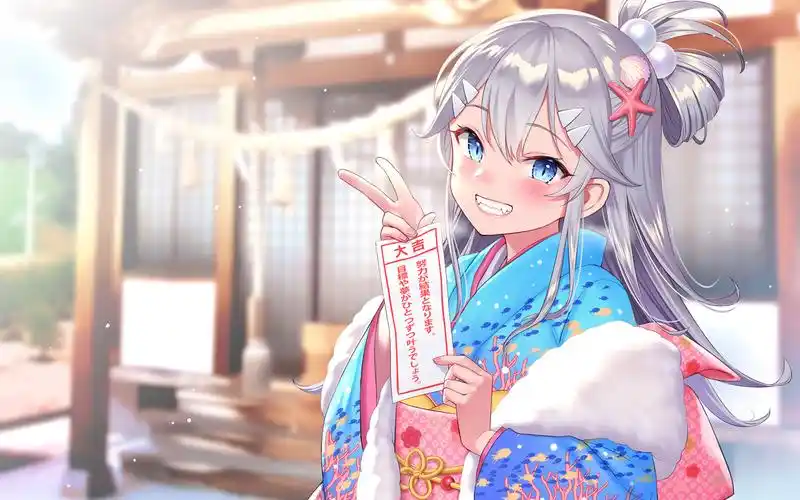 甜美动漫少女图片桌面壁纸