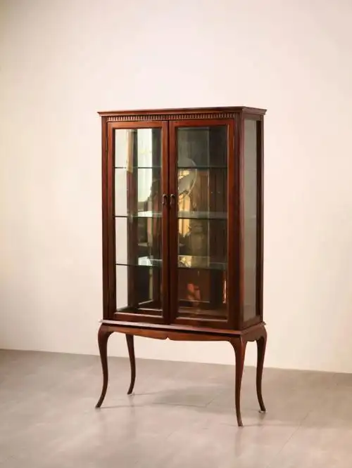 英国进口 胡桃木 玻璃柜/展示柜