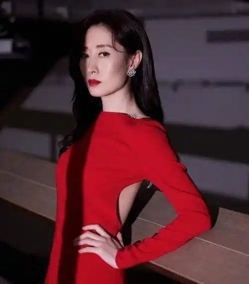 刘敏涛素颜走机场,穿衬衫搭阔腿裤时髦气质,美得很高级_红色_身材