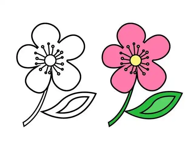 10种不同花朵简笔画 抽点时间陪孩子一