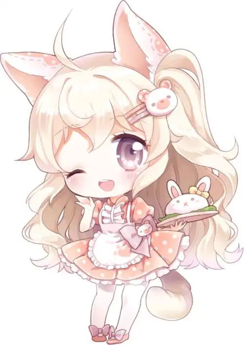 『沫沫』动漫原创 插画手绘 二次元 少女 q版 萌