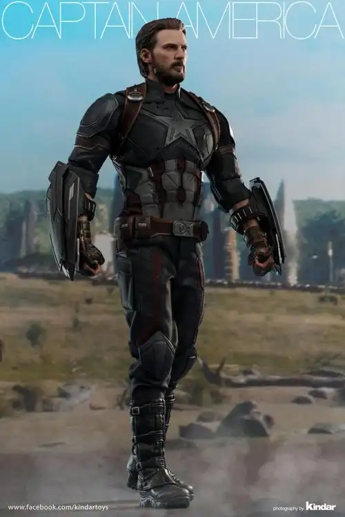 《复仇者联盟3:无限战争》美国队长 1:6比例珍藏人偶官方实物图