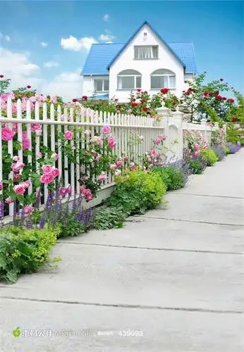 玫瑰花园跟童话里的城堡