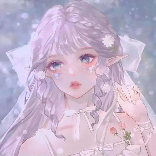 白色系动漫头像