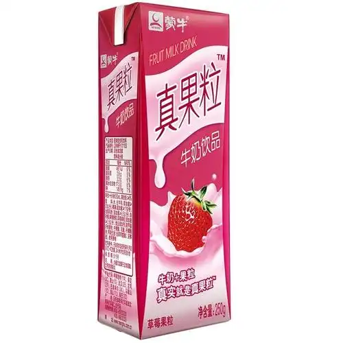 蒙牛真果粒草莓味250g*12盒
