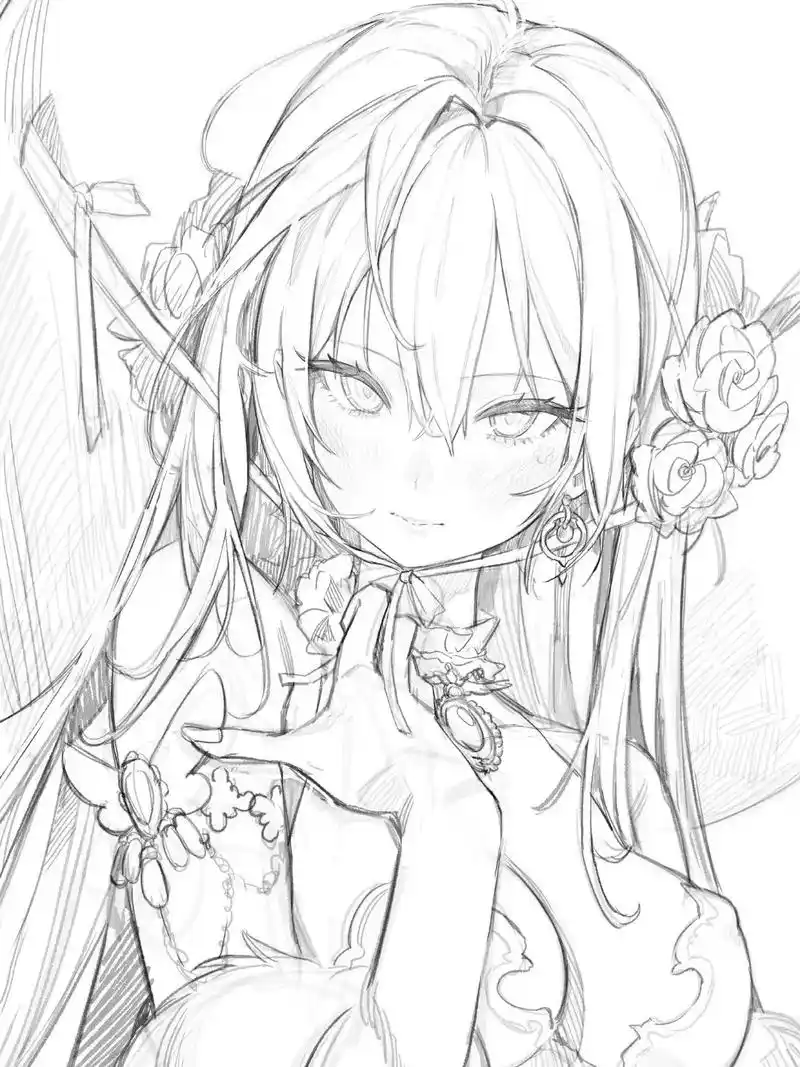 原画线稿素材分享.#procreate绘画 #线稿 #绘画  - 抖音