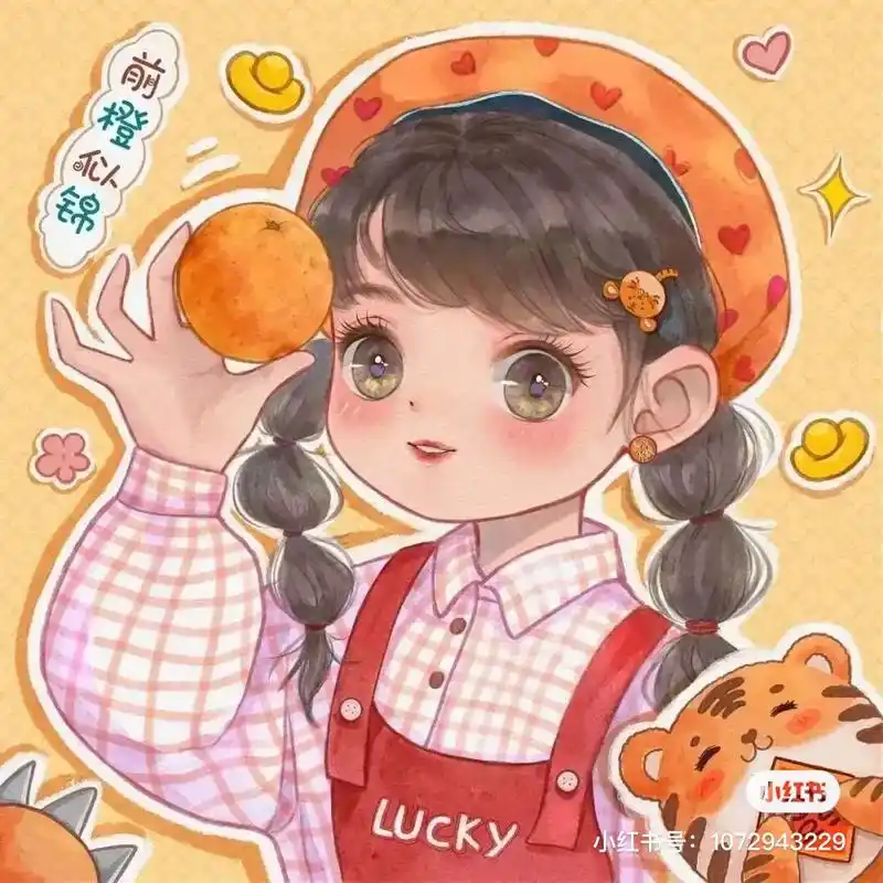 新年的壁纸#可爱头像女卡通呆萌 #喜欢就关注我吧 #我来更新 - 抖音