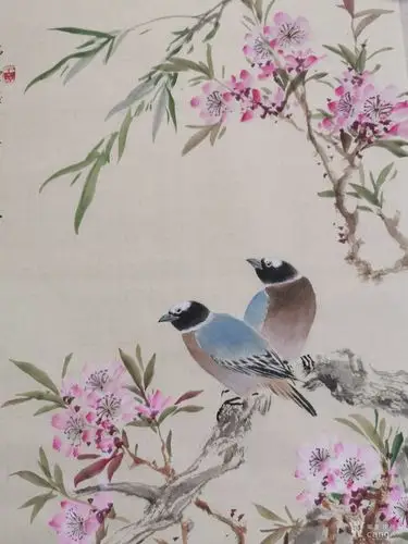 【精品放漏】zq-21-39优秀青年女画家张琼兼工带写花鸟