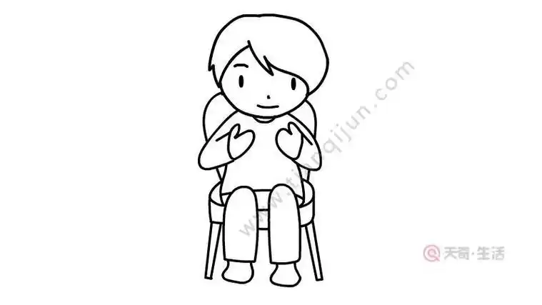侧面简笔画图片大全坐着的人物简笔画卡通坐着看书人简笔画怎么画坐着