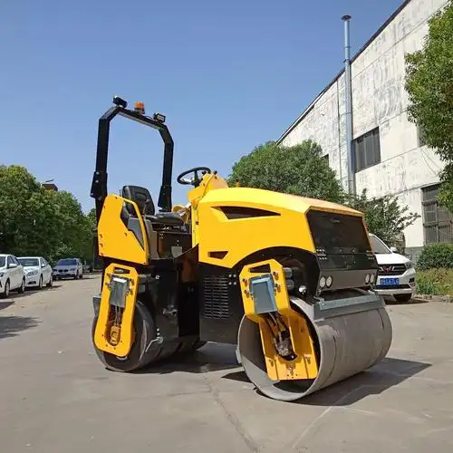 压实碾压机1吨1.5吨2吨3吨压路机钢轮胶轮座驾式压路机小型压路机