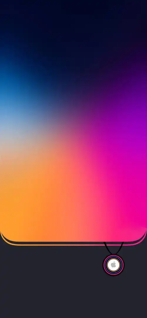 超火壁纸!隐藏 dock 栏 airtag 渐变