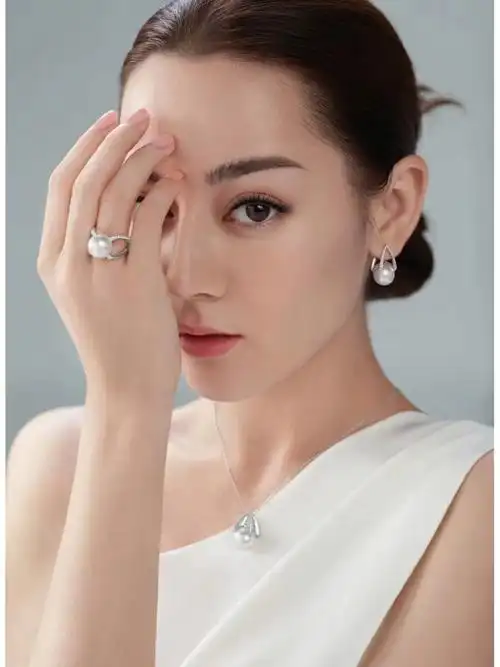 热巴同款珍珠耳环