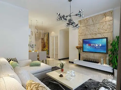 郑州天地湾小三房87平现代简约装修样板间