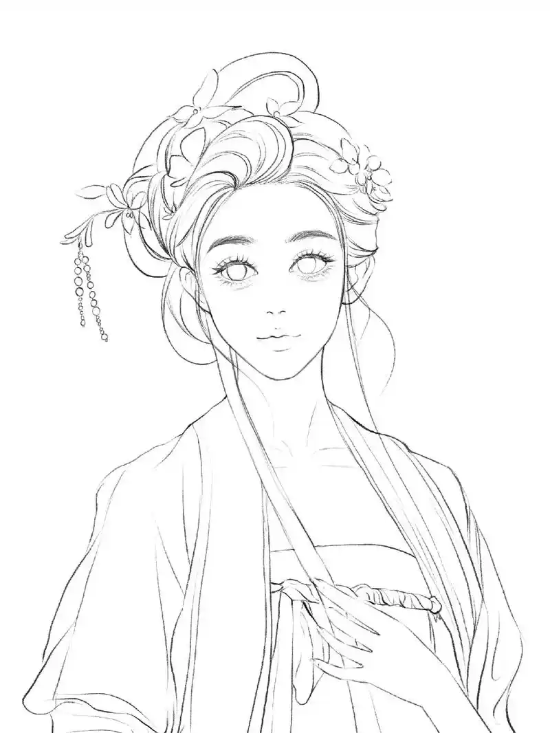 国风古韵 #古风 #绘画过程 - 抖音