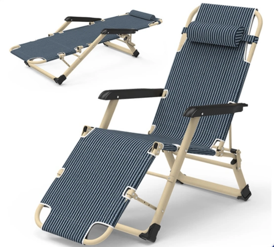 成人办公室折叠凳 两用午休午睡透气休闲凳 简易躺椅折叠床 折叠椅